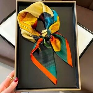 Multicolor Silk Scarf
